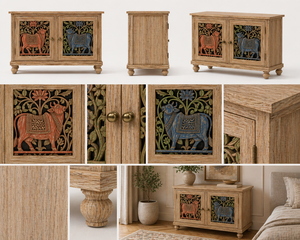 Aparador de Madera Elegante de la Mejor Calidad con Estantes Ajustables para las Necesidades de Organización del Hogar, Disponible para la Venta - Product Image 5