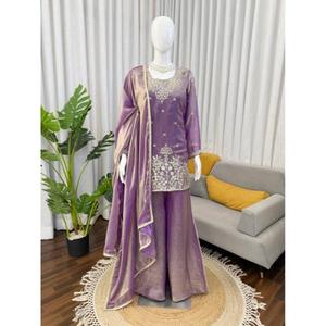 Step Into Effortless Charm with Our Exclusive 3-Piece Salwar Kameez Set Modern Style Quick Dry Casual <b>Comfort</b> - Product Image 1