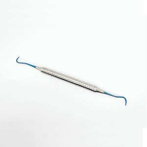 Instrument dentaire professionnel à double extrémité, en acier inoxydable recouvert de titane, pour le traitement parodontal - Product Image 1