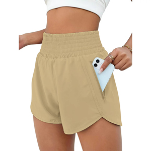 Shorts Deportivos Casuales para Mujer, con Estampado de Dibujos Animados, Cintura Alta Elástica, Bolsillos, Secado Rápido, para Entrenamiento - Product Image 4