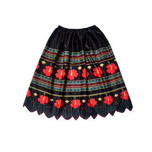 Jupe brodée de créateur en gros, style designer, entièrement cousue, pour soirée, avec haut brodé, couleurs magnifiques - Product Image 2