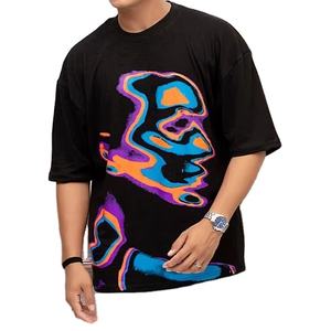 2025, venta al por mayor, camisetas personalizadas de alta calidad, Camisetas básicas para hombres, camisetas holgadas de cuello redondo, camisetas serigrafiadas para hombres, camisetas 100% algodón - Product Image 4