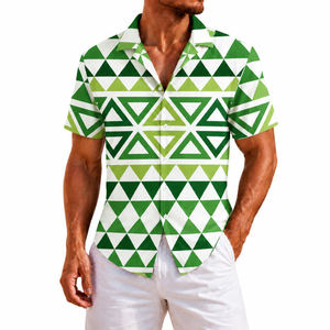 Chemise à manches courtes respirante et anti-humidité à imprimé floral hawaïen pour homme, idéale pour les vacances d'été à la plage - Product Image 6