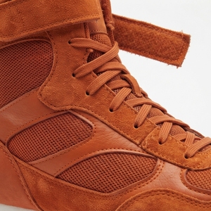 Zapatos de boxeo de caña alta para hombre, calzado de entrenamiento ligero y transpirable, soporte flexible para el tobillo, suela antideslizante para práctica en el gimnasio - Product Image 6