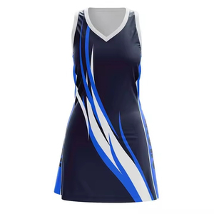 Tenue d'équipe de netball personnalisée, haute qualité, 100% polyester, légère, séchage rapide, respirante, logo et numéro personnalisés, style optimal - Product Image 4