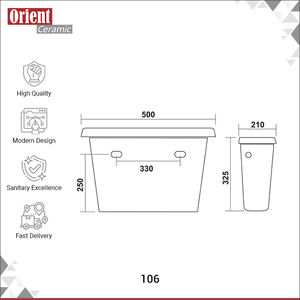 Distribuidor Confiable Vende Accesorios de Baño de Cerámica Blanca de Alta Calidad Hechos en India, Inodoro Slim, Cisterna, Artículos Sanitarios en Venta - Product Image 3