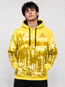 Sudadera con Capucha Amarilla de Terror para Fiesta de Halloween, Sudadera con Capucha Personalizada con Gráficos, Fabricante Mayorista, Logotipo de Marca Personalizado - Product Image 1