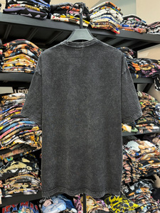เสื้อยืดทรงบ็อกซี่ ยูนิเซ็กซ์ ผ้าฝ้าย 100% สไตล์วินเทจลำลอง หนานุ่ม ทรงโอเวอร์ไซส์ สกรีนโลโก้ได้ ลายเรียบ สตรีทแวร์ แบบครอป ถักทอ - Product Image 4