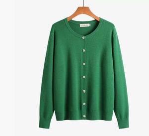 Custom Oem Women Crewneck Button Down Cardigan <b>Sweater</b> With Pockets Winter Casual Long Sleeve Multi Colors Knitted Jumper Coat - Product Image 3