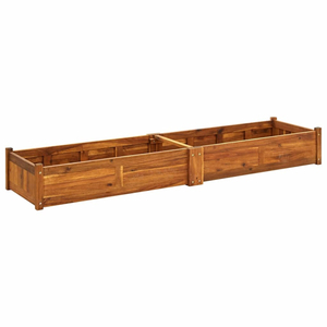 Factory Direct Wooden Garden Bed Natural Fir Wood Raised Planter <b>Box</b> with Legs for Outdoor Vegetables Herbs and <b>Flowers</b> - Product Image 2