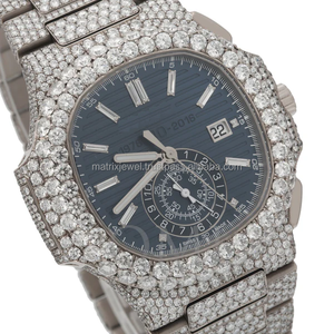 Reloj mecánico personalizado Vvs Moissanite Diamond nuevo 2024 marca superior Hip Hop Iced Out reloj de acero inoxidable para hombres - Product Image 3