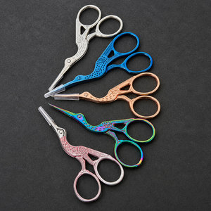 Blue Stork Style Embroidery <b>Scissors</b> Stainless Steel Fine Tip <b>Sewing</b> <b>Scissors</b> for Cross Stitch OEM Manufacturer - Product Image 6