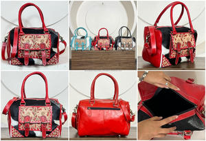 Bolso de Mensajero de Cuero Vacuno Grabado a Mano, Estilo Vintage Occidental, con Diseño Floral, Perfecto para Mujer - Product Image 3