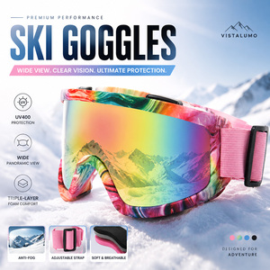 <span class=keywords><strong>Gafas</strong></span> de Esquí con Marco de Camuflaje, Antivaho, Lente de Doble Capa con Protección UV400, Resistentes al Viento, para Snowboard, Deportes de Invierno, Motos de Nieve y Esquí - Product Image 1