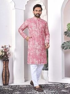 Digital Printed Work Cotton Traditional Straight <b>Kurta</b> for Diwali Wedding Party with Quick Dry Feature - Product Image 4