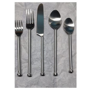 Cubiertos Desechables de Acero Inoxidable de Alta Gama con Borde Recto, Elegante Juego de Cubiertos para Restaurantes, Bodas y Regalos - Product Image 5