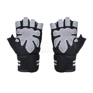 Gants de fitness professionnels en cuir respirants à demi-doigts, personnalisables, de haute qualité pour la gym et l'entraînement, vente en gros - Product Image 2