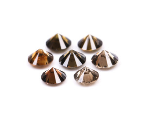 Diamant naturel de couleur fantaisie 3,0 - 3,5 mm, diamant brun rond taille brillant, diamant non monté pour la fabrication de bijoux, vente en gros - Product Image 3
