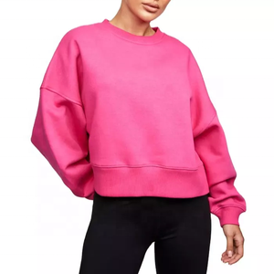 Sudadera con Capucha de Manga Larga para Mujer, Color Sólido, Estilo Deportivo Urbano, Tejido Transpirable Antiarrugas, Hip Hop, ODM - Product Image 2