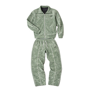 Y2K Men's Custom Rhinestone Velour Hoodies Jogger Tracksuit Sets Zip Up Streetwear Private <b>Label</b> Bulk Supplier - Product Image 3