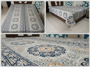 Cubrecama Estampado Floral con Aves, Estilo Bohemio, Moderno, para Todas las Estaciones, con Relleno de Algodón Hecho a Mano, para Uso Doméstico, Estilo Rajasthan - Product Image 4