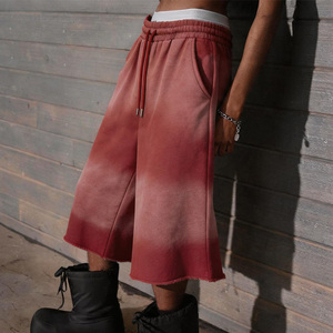 Últimas Novedades: Shorts Bermuda de Verano de Felpa Francesa con Estampado de Guepardo, Efecto Desgastado Vintage, Largos hasta la Rodilla - Product Image 4