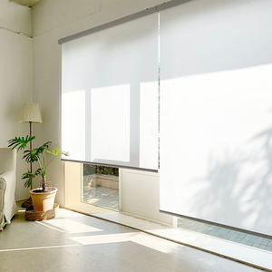 Persianas enrollables coreanas CHANGANE Minky, personalizadas, automáticas, día y noche, bloquean el sol, ecológicas, resistentes al polvo, textura suave, doble capa - Product Image 1