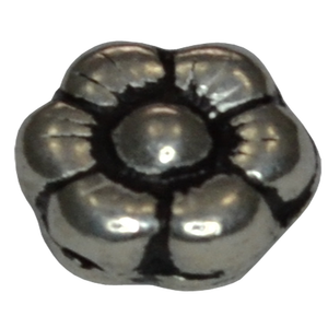 Perles entretoises en argent sterling motif fleur, perles ethniques en argent sterling, fabricant de perles et composants en argent pour la fabrication de bijoux - Product Image 1