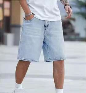 Pantalones Cortos de Mezclilla para Hombre, a la Moda, de Spandex/Algodón, Transpirables, Resistentes al Viento, Ecológicos, Casuales, de Verano - Product Image 3