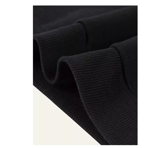 Conjunto Deportivo con Capucha para Hombre, Color Negro, Manga Larga, Pantalones Deportivos Casuales con Bolsillos Laterales, Ropa de Otoño, Transpirable, Color Sólido, Corte Regular - Product Image 6