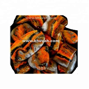 Cabujón de jaspe de abejorro Natural 100% de alta calidad, excelente piedra preciosa de cuarzo suelta para hacer joyas, pares - Product Image 3