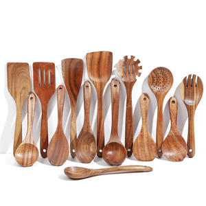 Juego de cubiertos de madera de acacia, mango, pino, madera roja y otras maderas disponibles con diseño personalizado por M.I.G. EXPORTACIONES. - Product Image 2