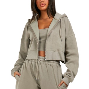 เสื้อฮู้ดครอปท็อปผ้าฟลีซสำหรับฤดูหนาว คุณภาพสูง ออกแบบตามสั่ง OEM สำหรับผู้ชาย รับทำโลโก้และสีตามต้องการ ผ้าฝ้าย 100% - Product Image 4