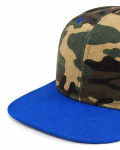 Gorra Snapback Personalizada con Visera Plana, Camuflaje Azul y Verde, Ajustable, de Algodón, Estilo Béisbol, Unisex, Moda Urbana Casual, Venta al Por Mayor - Product Image 5