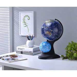 Globo Terrestre Alto 44,5 cm con Piccole Costellazioni, Base in Acrilico Nero, Prodotto Geografico - Product Image 3