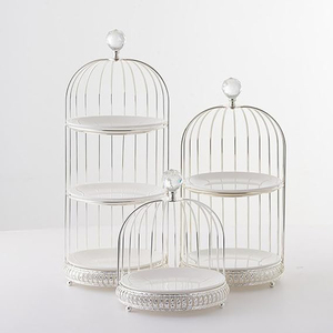 <b>Birdcage</b> Rack Cake Stand Cupcake Stand for Table Centerpiece Birthday <b>Decor</b> 3 layer Kitchen Dining & Bar Cake Stand - Product Image 4