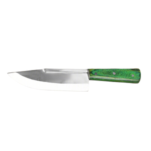 Green Handle Stainless Steel Butcher <b>Knife</b> Heavy Duty Meat Cutting Chef <b>Slicing</b> <b>Knife</b> Professional Kitchen Tool with Riveted - Product Image 1