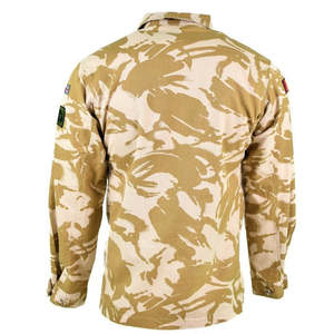 เสื้อเชิ้ตแขนยาวลายพรางมัลติแคมอังกฤษ สีเขียวมะกอก ผ้าฝ้าย ติดกระดุมด้านหน้า - Product Image 4