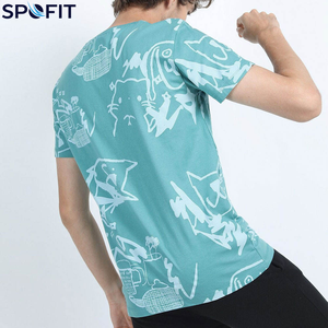 Unisex Custom Print Sublimation T <b>Shirt</b> <b>100</b>% <b>Polyester</b> Breathable Quick Dry Lightweight Casual Gym Running T <b>Shirt</b> Wholesale - Product Image 4