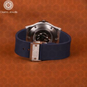 Charm_Jewels Luxury Women's <b>Diamond</b> <b>Watch</b> 42mm Round Analog Quartz Stainless Steel Case Fabric Band - Product Image 2