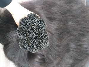 2025 Italian Keratin Double Drawn U/V/I/K/Flat Tip Hair Extensions Pre-Bonded Vietnamese Human Hair U Tip Extensions - Product Image 6