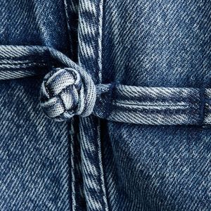 Veste en jean oversize pour femme, coupe ample tendance, manteau décontracté à manches longues pour le printemps et l'automne, vente en gros - Product Image 6