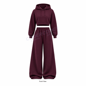 Survêtement d'hiver sur mesure, taille plus, uni, pour femmes, avec service OEM, écologique, réversible, 100% coton - Product Image 6