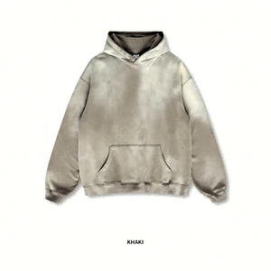 Sudadera con Capucha y Sudadera de Alta Calidad con Logotipo Personalizado para Hombre, Estilo Lavado Ácido, para Parejas, Marca de Moda, Corte Holgado, Hombros Caídos - Product Image 2