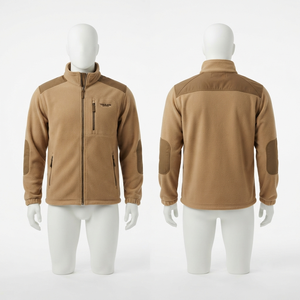 300 GSM Soft Polar <b>Fleece</b> Unisex <b>Work</b> Jacket Solid Embossed OEM ODM Factory Waterproof Breathable Anti-UV Quick Dry Hooded - Product Image 1