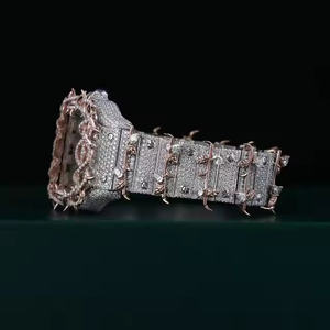 Reloj Mecánico Automático Premium para Hombre con Diamantes Cultivados en Laboratorio, Esfera Esqueleto de Lujo, Cristal Analógico, Acero Inoxidable - Product Image 2