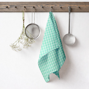 Toallas de cocina de algodón de alta calidad con diseño a cuadros, tipo gofre, de la India a un precio asequible. - Product Image 1