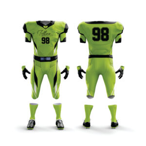 Style de mode uniforme de football américain Offre Spéciale avec nom d'équipe personnalisable manches courtes caractéristique respirante fabriquée au Pakistan - Product Image 4