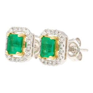 Pendientes de Lujo Vintage con Corte Brillante, Plata Sólida 925, Chapados en Oro de 18K, con Halo de Diamantes, Joyería de Boda para Mujer - Product Image 3