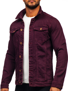 Men's Winter Jacket Thick Lined Windproof Denim <b>Coat</b> with Turn Down Collar Pockets High Street Style OEM Service Available - Product Image 4